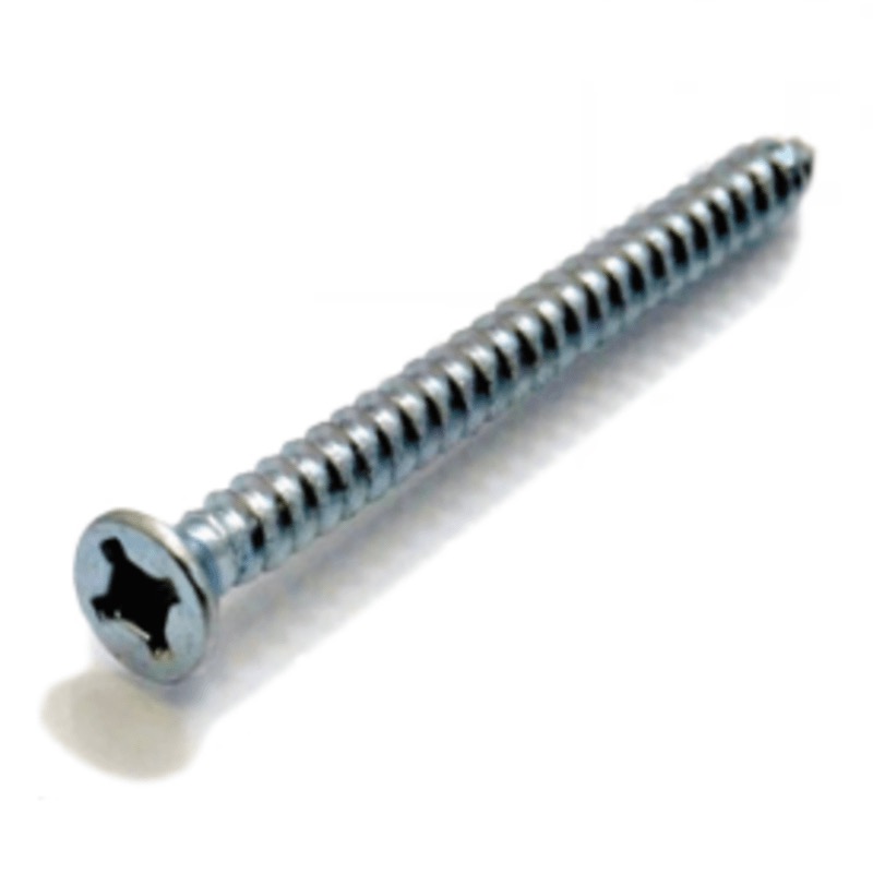 Vis à métal tête plate prise Quadrex® #6 X 1/2 zinc