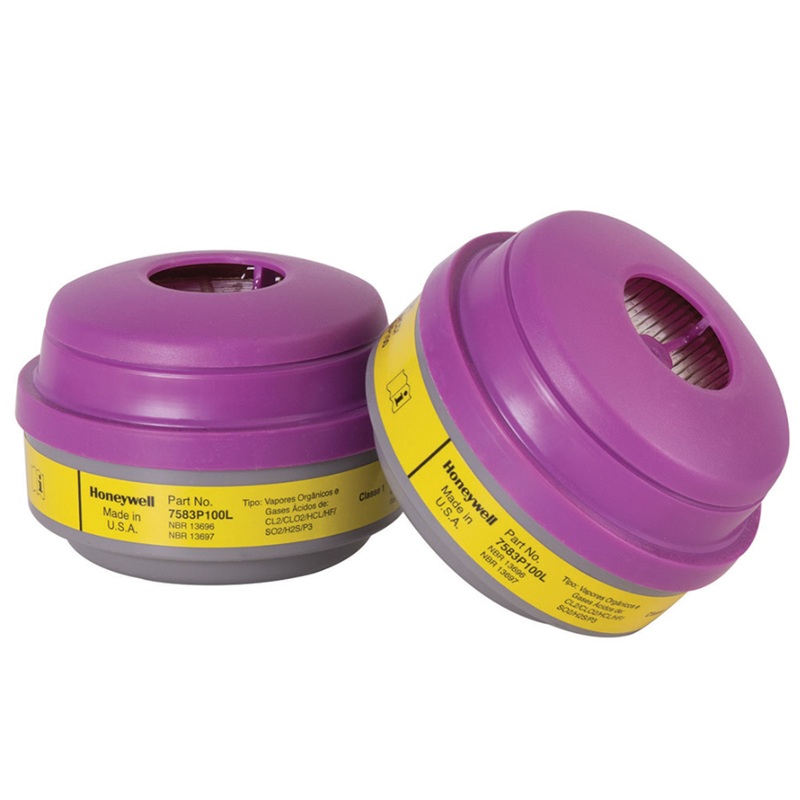 North® N series organic vapour and acid gas cartridge / filter combo class P100