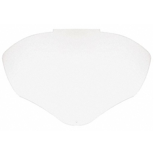 Visière plate en polycarbonate clair Uvex® Bionic® 16-1/2 X 8-1/2 X 0.06