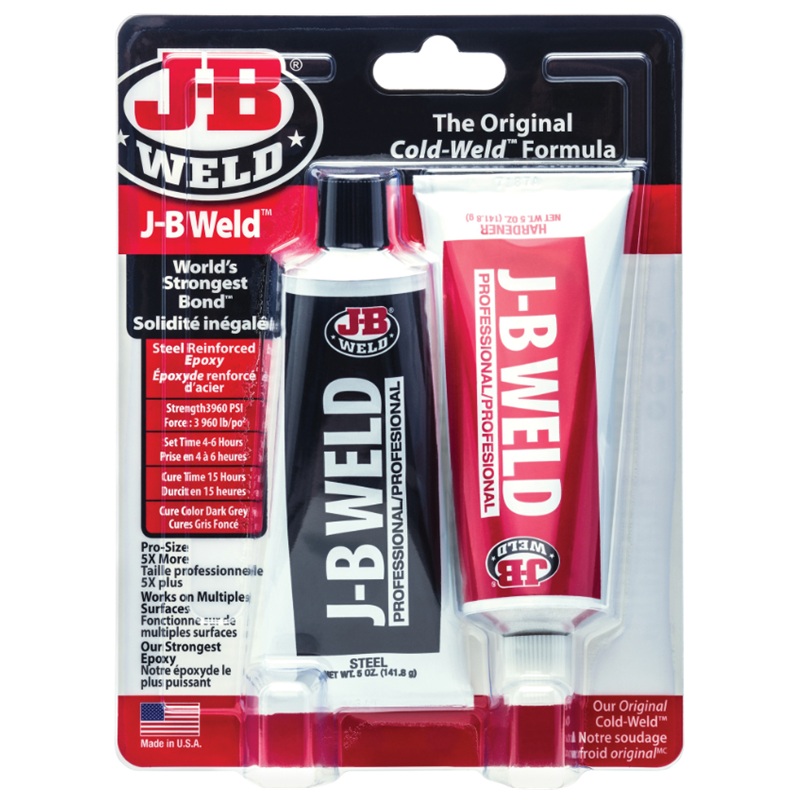 J-B WELD® COLD-WELD™ repair epoxy (2 tubes of 142 g)