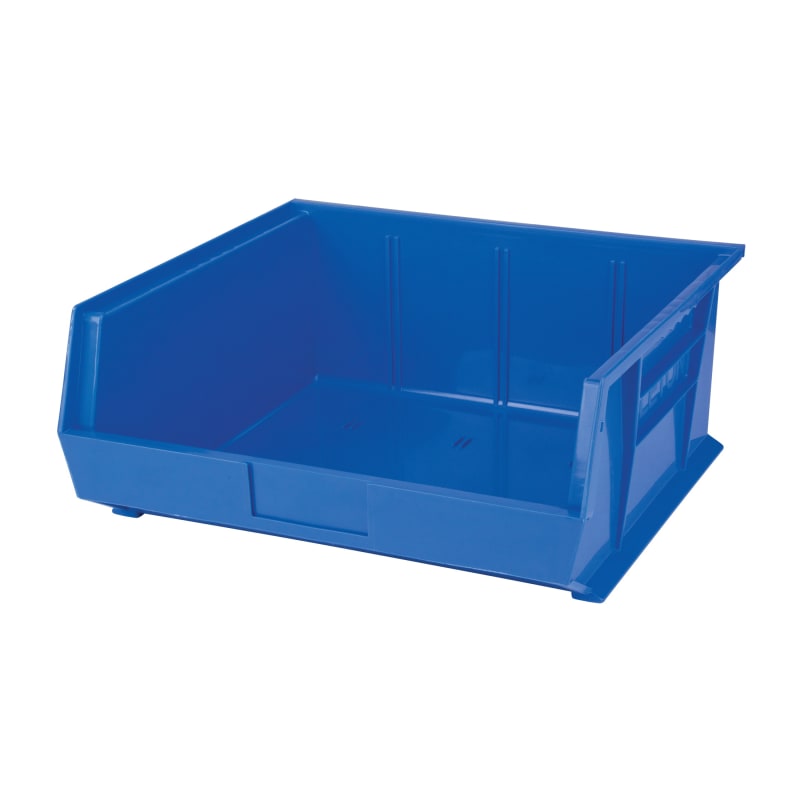 BAC DE RANGEMENT BLEU  16-1/2 X 14-3/4 X 7