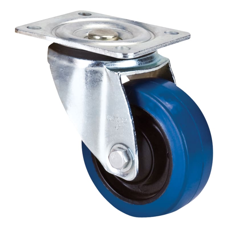 ROUE BLUE RUBBER 4 PIVOTANTE 350 LBS