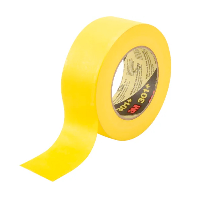 301+ Performance Masking Tape, 24 mm (1) W x 54.8 m (180') L, Yellow Roll
