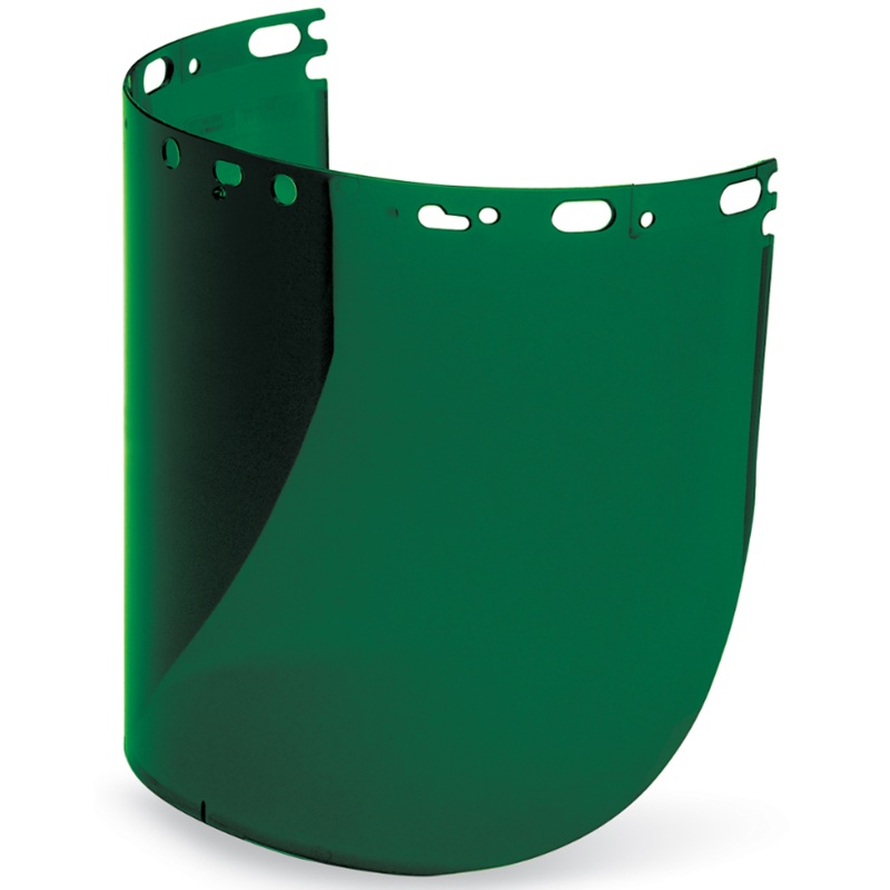 Visière moulée en propionate vert teinte 4 Protecto-Shield® 15 X 8-1/2 X 0.06