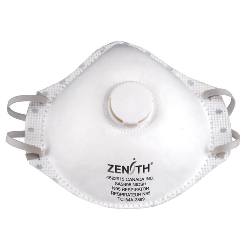 Respirateurs contre les particules jetables Zenith® homologué N95 avec valve d'expiration