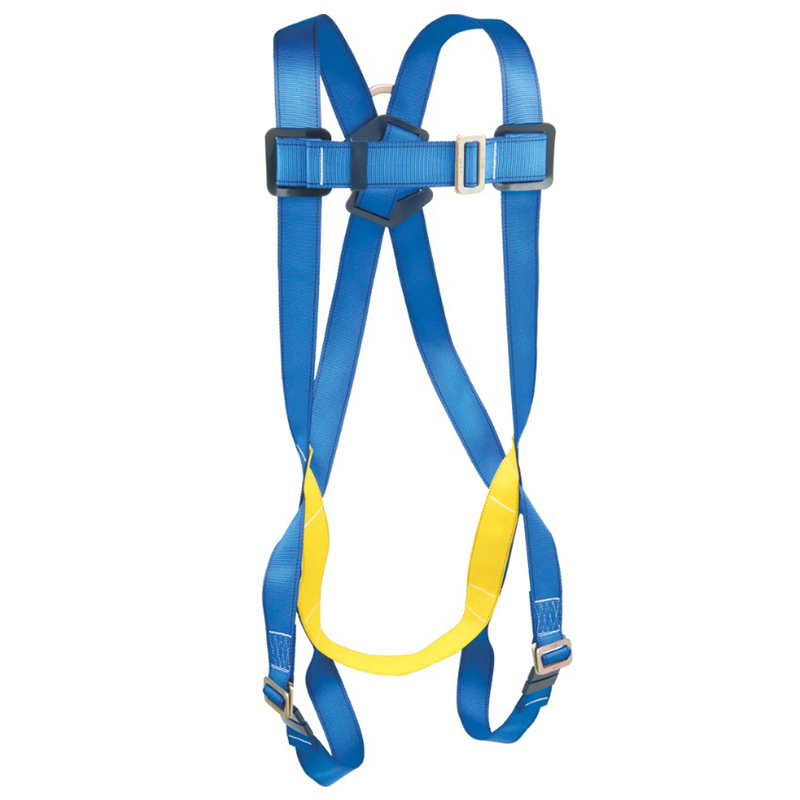 Harnais réglable en 3 points d'entrée de gamme jaune et bleu, taille unique (capacité 310 lb)