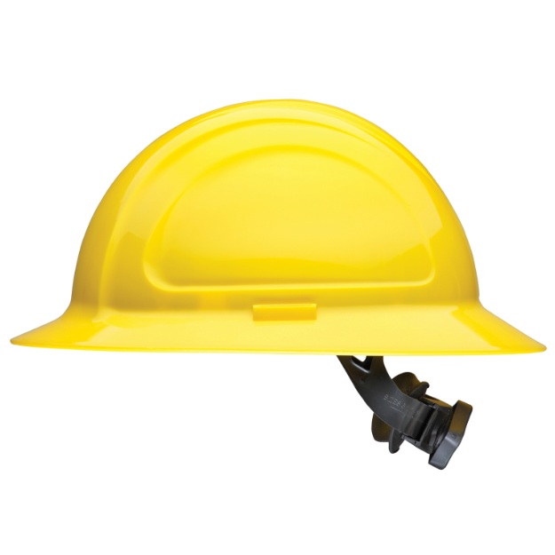 North Zone™ full-brim hard hat with ratchet adjustment CSA type 1 yellow
