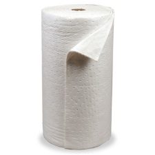 Single lamination oil only absorbent fabric roll 28 in X 150 ft white