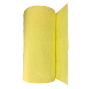 Chemical absorbent fabric roll 30 in X 150 ft yellow