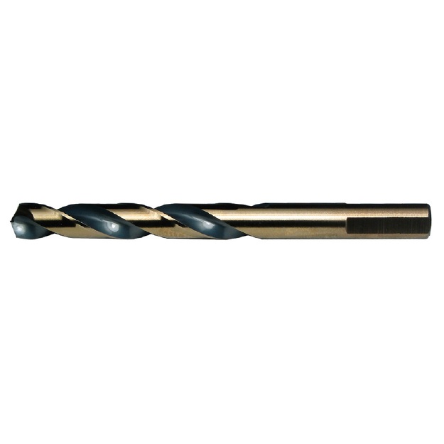 3 FLATS DRILL BIT 11/32 BLACK & GOLD 135° HSS MAGNUM