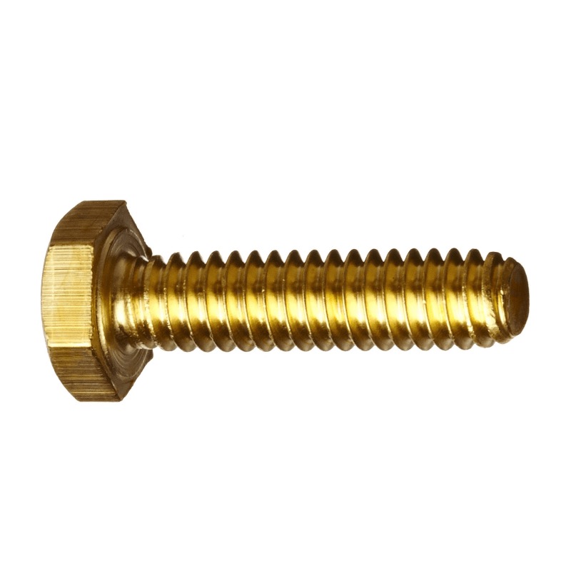 Boulon hex 1/4-20 X 1 UNC en laiton (FT)