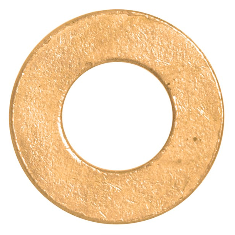 Flat washer #4 (7/64) brass