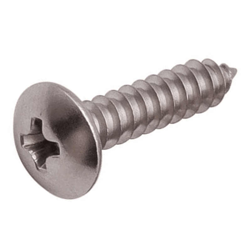 Vis à métal tête évasée (truss) prise Phillips® #6 X 3/8 acier inoxydable