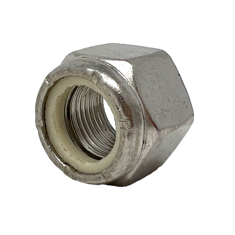 Nylon insert hex lock nut 9/16-18 UNF stainless steel (304 / 18-8)