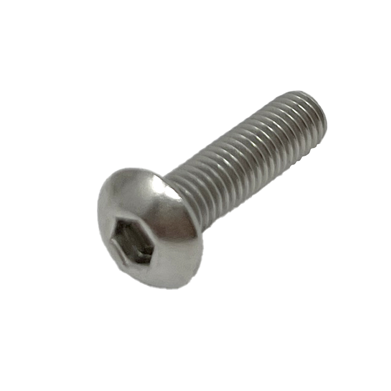Round head hex drive screw #10-32 X 1/4 UNF stainless steel