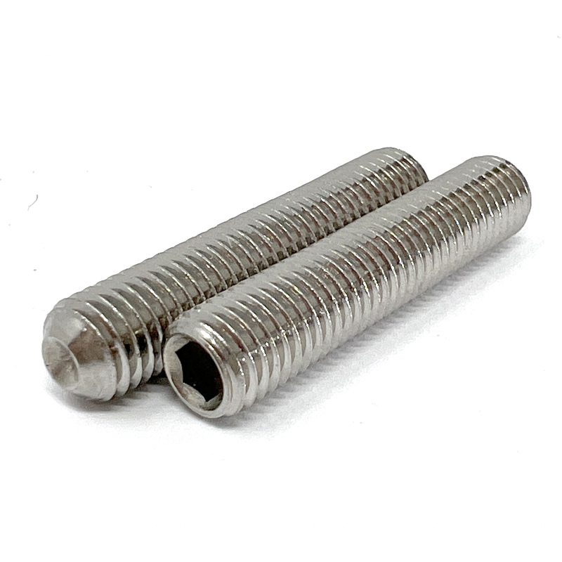 Vis de pression à 6 pans creux et pointe cuvette #10-32 X 5/8 UNF acier inoxydable
