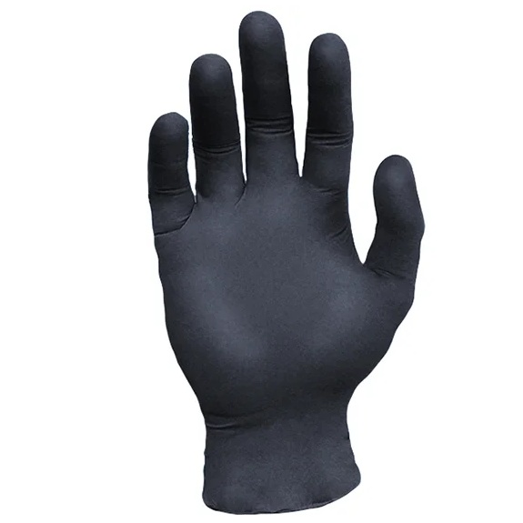 Gants jetables de qualité médicale en nitrile Sentron™ 4 mil noirs, S