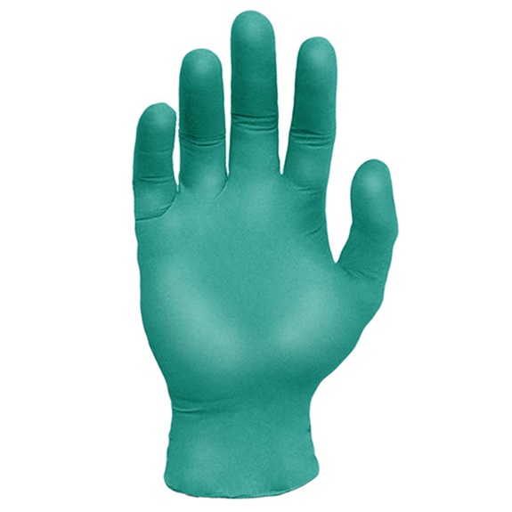 Gants jetables de qualité médicale en nitrile NE5 5 mil verts, S