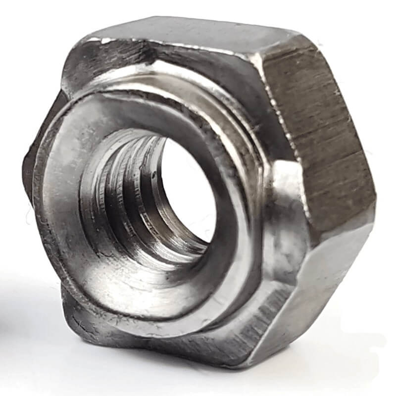 Piloted hex weld nut M12 X 1.75 UNC DIN 929 3 projection stainless steel (304 / 18-8)