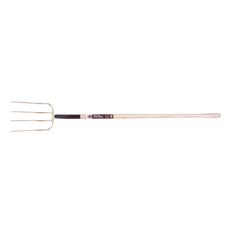 Ensilage fork, 4 tines/16, ash hdle, dh