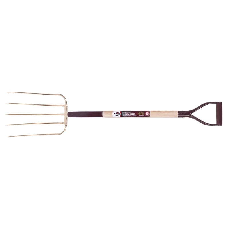 FORK FOR MANURE STEEL HARDENED 5 TEETH