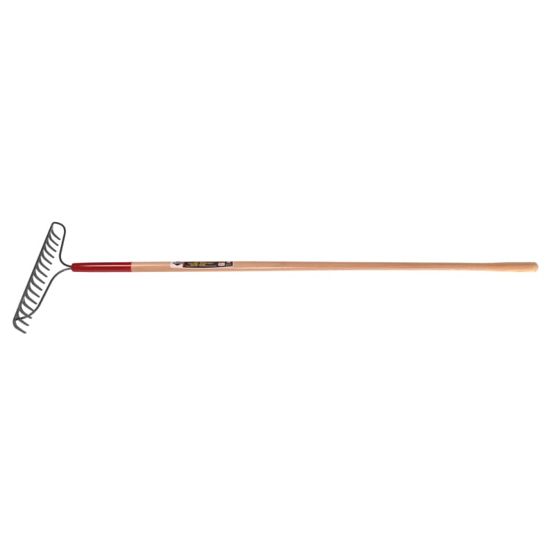 15 teeth bow rake with 60 in wooden handle
