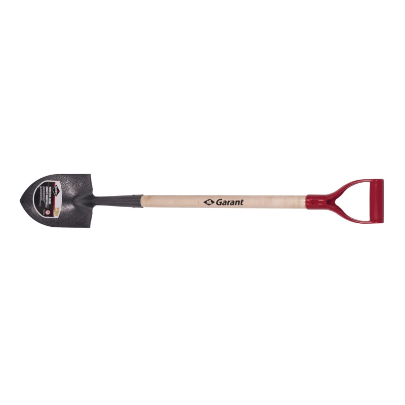Shovel, tempered rp blade, 6in x 8.38in, 42in handle