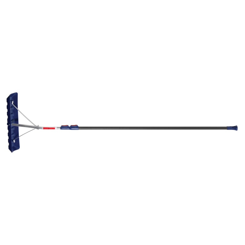 ROOF RAKE, TELESCOPIC HANDLE, 24in POLY BLADE