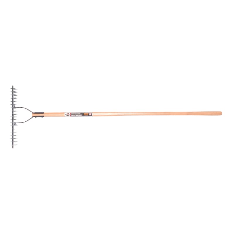 Thatching rake, 19 tines, 54 ash hdle