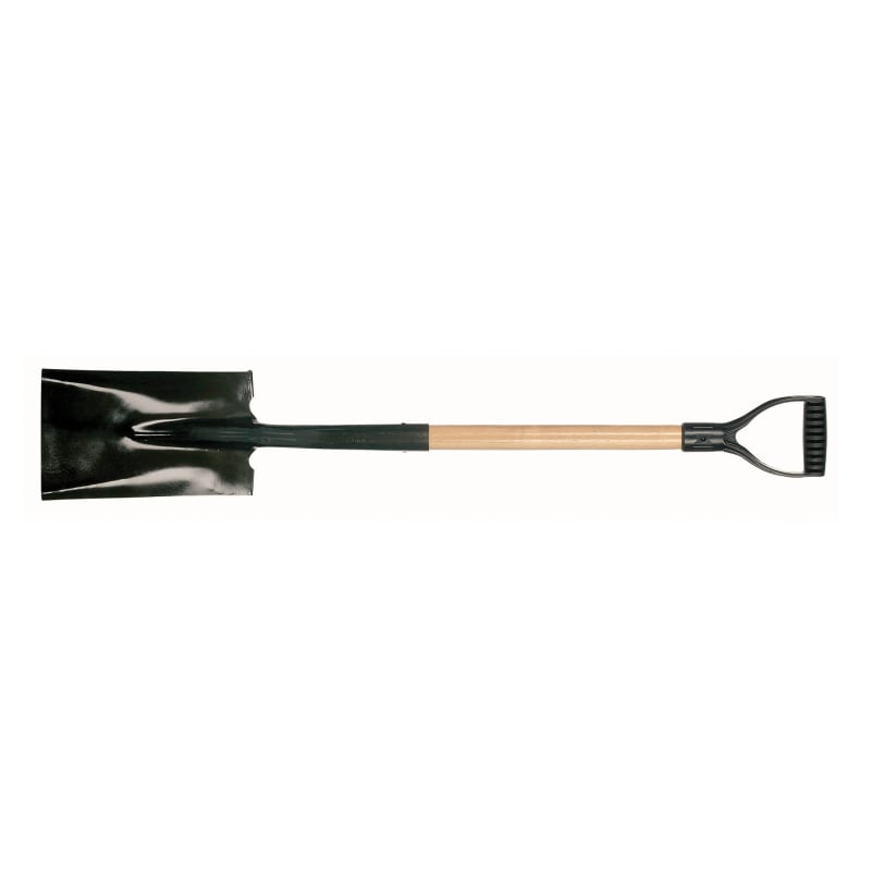 Garden spade, tempered steel blade, py D-grip