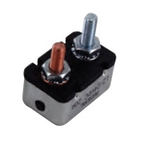 Stud terminal circuit breaker 15A 12V type 1 metal housing