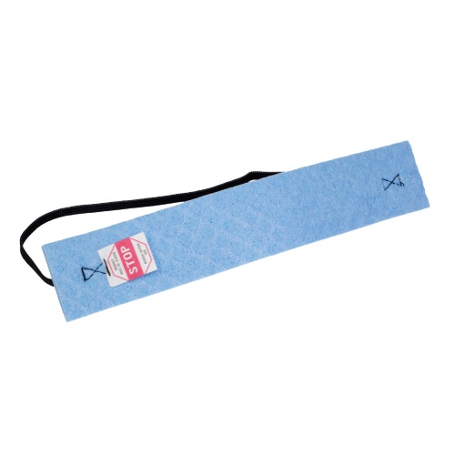 Bandeau anti-transpiration Drybrow en coton bleu pour casques de sécurité avec élastique