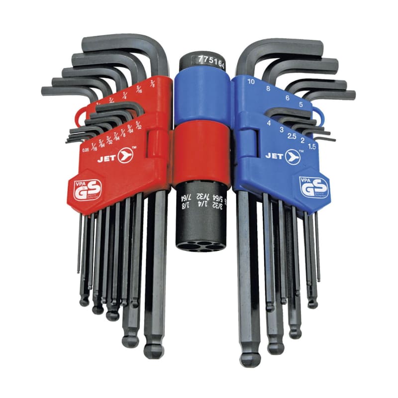 22 PC S.A.E./Metric Ball Nose Hex Key Set