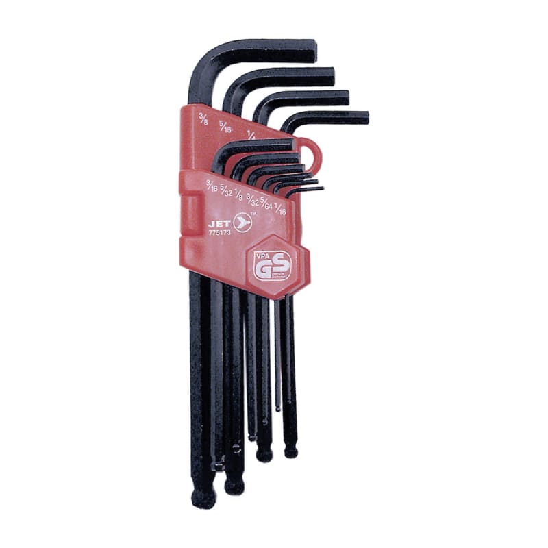 Hex Key Set - Chrome Vanadium - Long Arm - SAE - 10PC