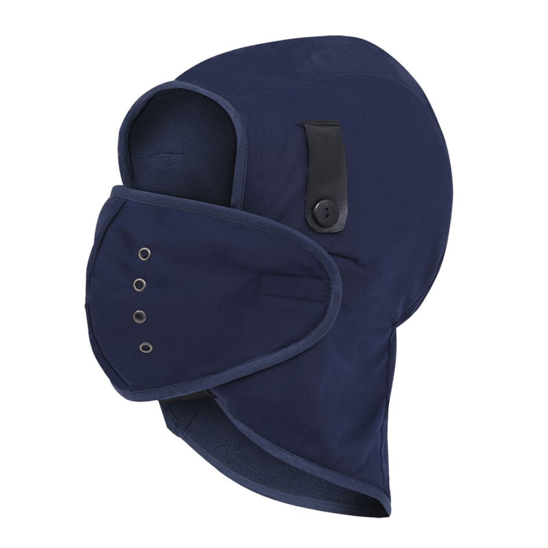 Doublure de casque de sécurité en molleton bleu marine avec protège-bouche amovible