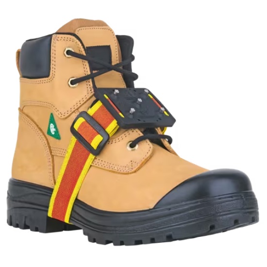 Crampons antidérapants haute visibilité à sécurité intrinsèque pour milieu de semelle, taille unique (paire)