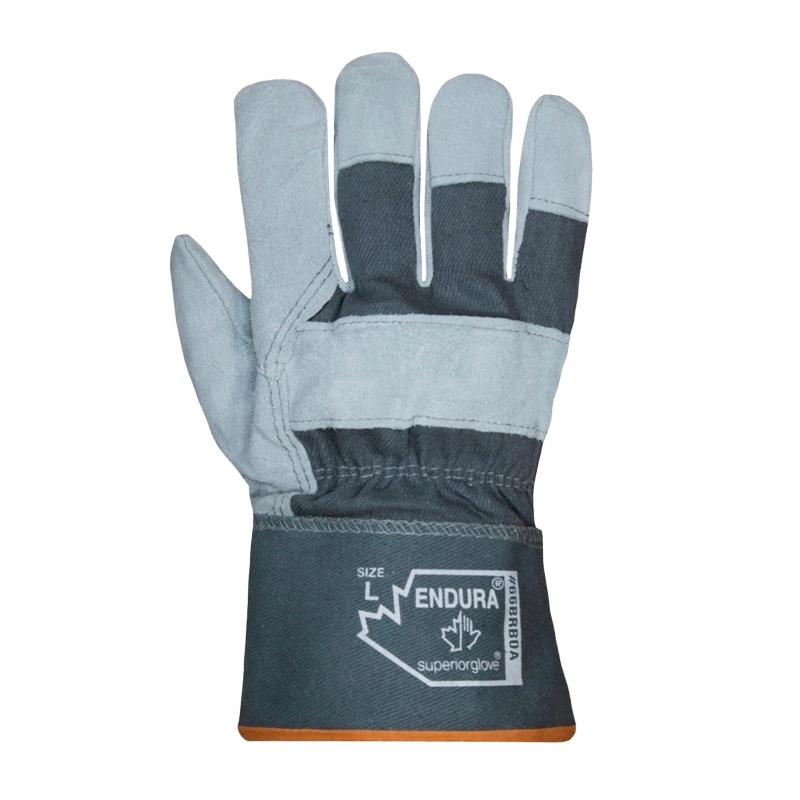 Gants de style ajusteur en cuir fendu Endura® avec protection contre le froid jusqu’à -20°C, L