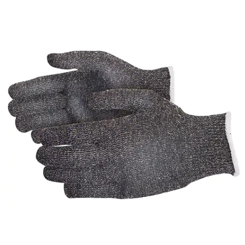 String 13ga Comfortrel / Poly Glove Liner, Black & White, sz M