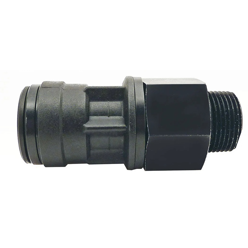 AIRLINE push-to-connect acetal adapter 15 mm tube X 1/2 M-NPT