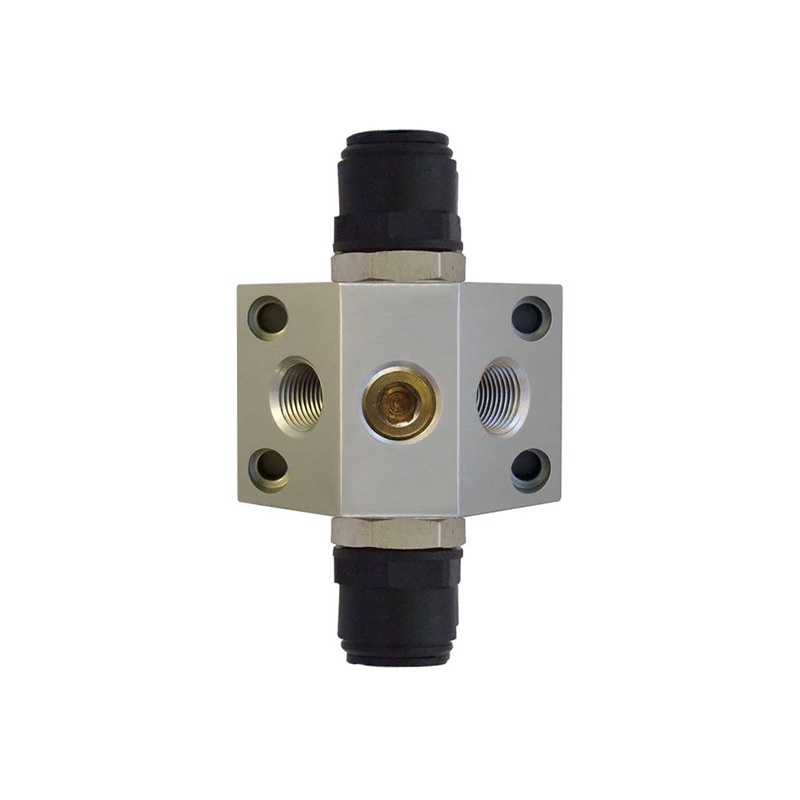 AIRLINE 3 port aluminum wall manifold 3/8 F-NPT for 15 mm pipe