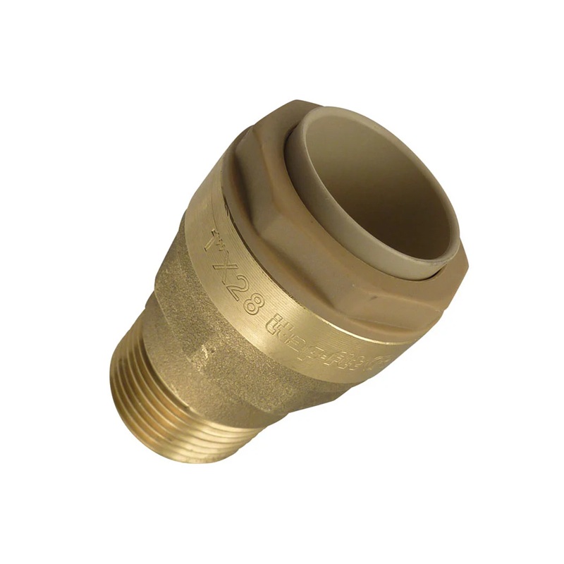 QUICKLINE push-to-connect brass adapter 15 mm tube X 1/2 M-BSPT