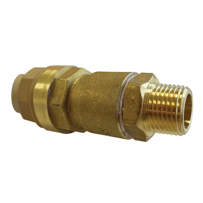 QUICKLINE push-to-connect brass adapter 22 mm tube X 3/4 M-NPT
