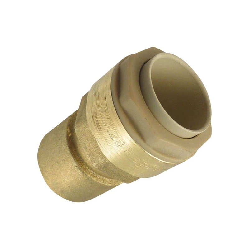 QUICKLINE push-to-connect brass adapter 22 mm tube X 1/2 F-BSPP