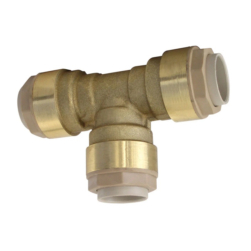 QUICKLINE push-to-connect brass tee union 15 mm tube