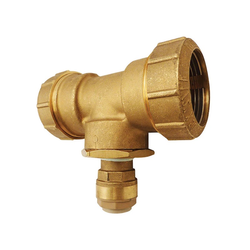 QUICKLINE brass tee reducer 40 to 22 mm tube