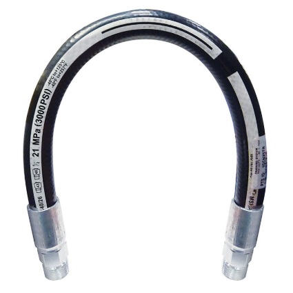 Rubber anti-vibration hose 1/2 in ID X 24 in