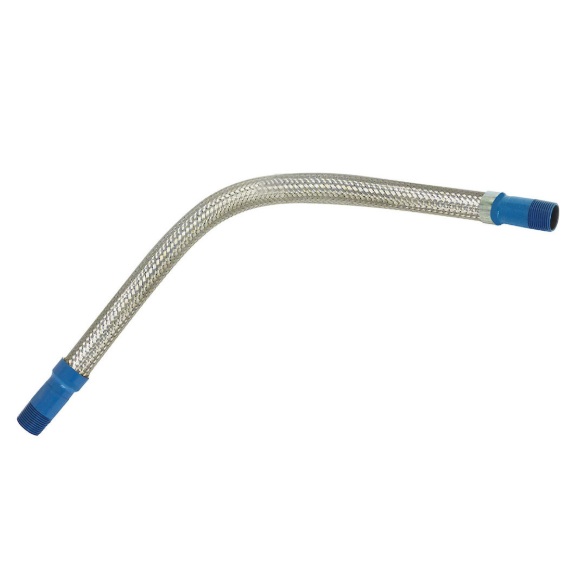 Stainless steel anti-vibration hose 1 in ID X 12 in