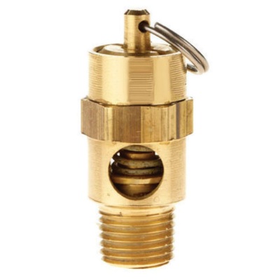 Brass ASME air safety valve 1/4 M-NPT 50 PSI