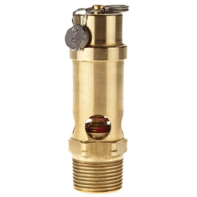 Brass ASME air safety valve 3/4 M-NPT 140 PSI