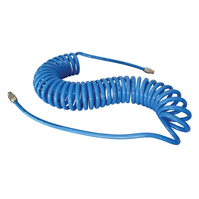 MAXAIR polyurethane coiled hose 1/4 in ID X 15 ft X 1/4 M-NPT